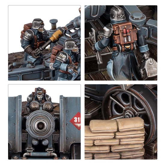Astra Militarum: Krieg Artillery Team – Ciężka Artyleria Death Korps of Krieg | Warhammer 40,000